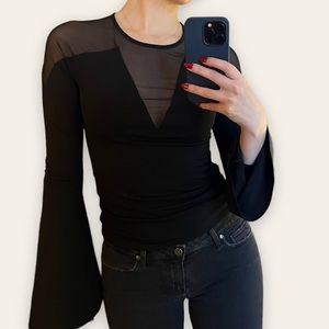 Marciano for Guess Black Long Sleeve Top